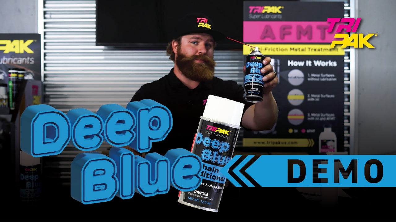 Tripak Super Lubricants Deep Blue Chain Conditioner Demo Video Thumbnail